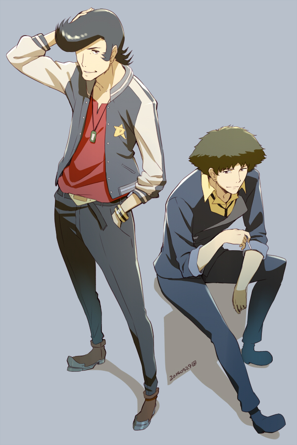 spike spiegel and dandy (cowboy bebop and 1 more) drawn by nagian