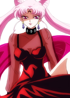 chibi usa and black lady (bishoujo senshi sailor moon and 1 more) drawn by k_ana_e