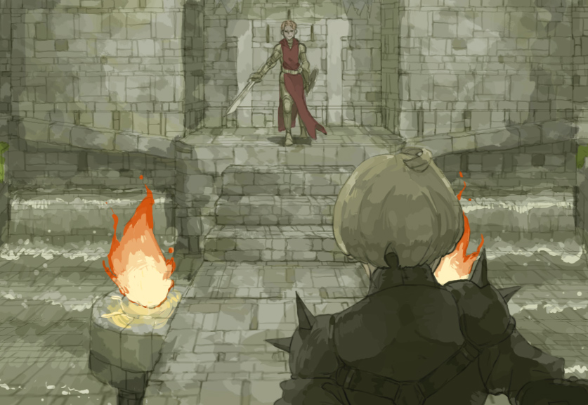 ramza beoulve and wiegraf folles (final fantasy and 1 more) drawn by pr_(puru)