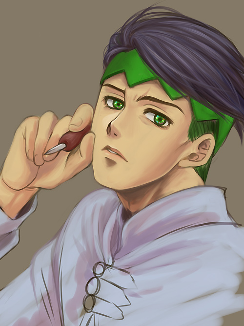 kishibe rohan (jojo no kimyou na bouken and 1 more) drawn by miyabi_(run)