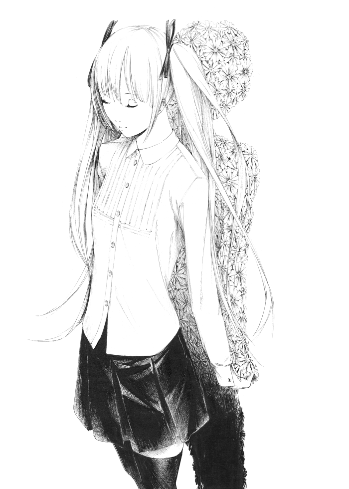 hatsune miku (vocaloid and 1 more) drawn by sousou_(sousouworks)