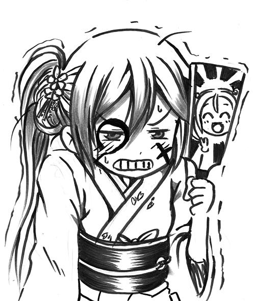 akebono and sazanami (kantai collection) drawn by shino_(ponjiyuusu)