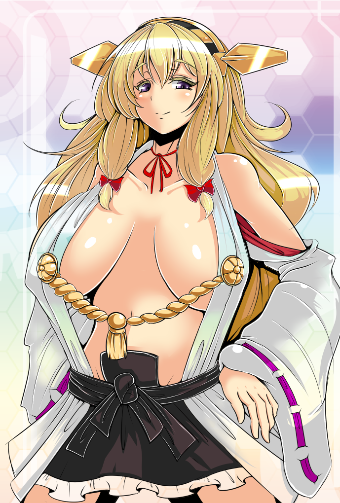 yakumo yukari and kongou (touhou and 1 more) drawn by torii5011