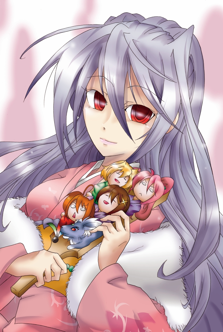 yagami hayate, vita, signum, reinforce, shamal, and 1 more (lyrical nanoha and 2 more) drawn by suga_leon