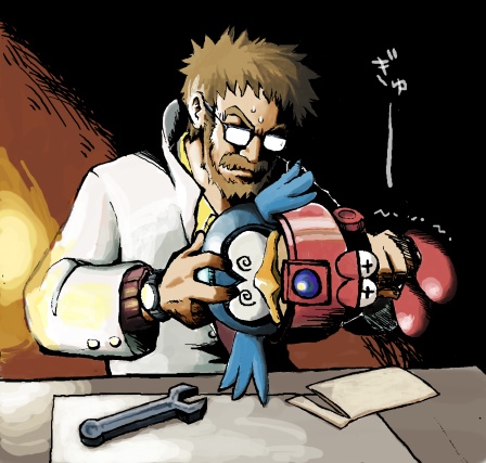 beat, eddie, and dr. cossack (mega man) drawn by coramune