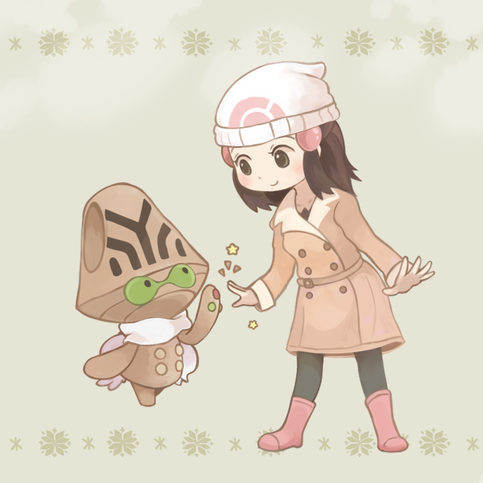 dawn and beheeyem (pokemon and 2 more) drawn by konanbo