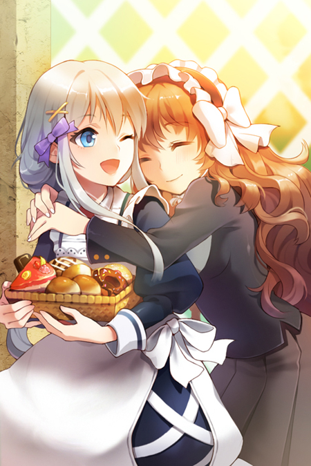 private maid and peace lady (sword girls) drawn by gilse