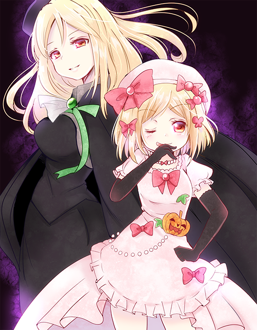 lambdadelta and takano miyo (higurashi no naku koro ni and 1 more) drawn by juugoya_neko