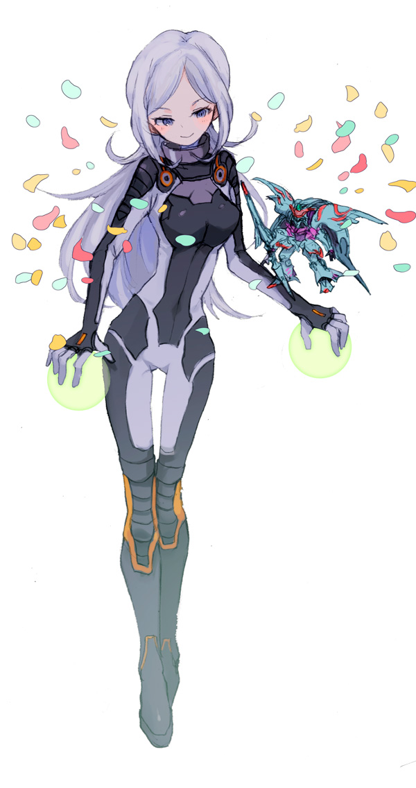 aila jyrkiainen and qubeley papillon (gundam and 1 more) drawn by meias_garter