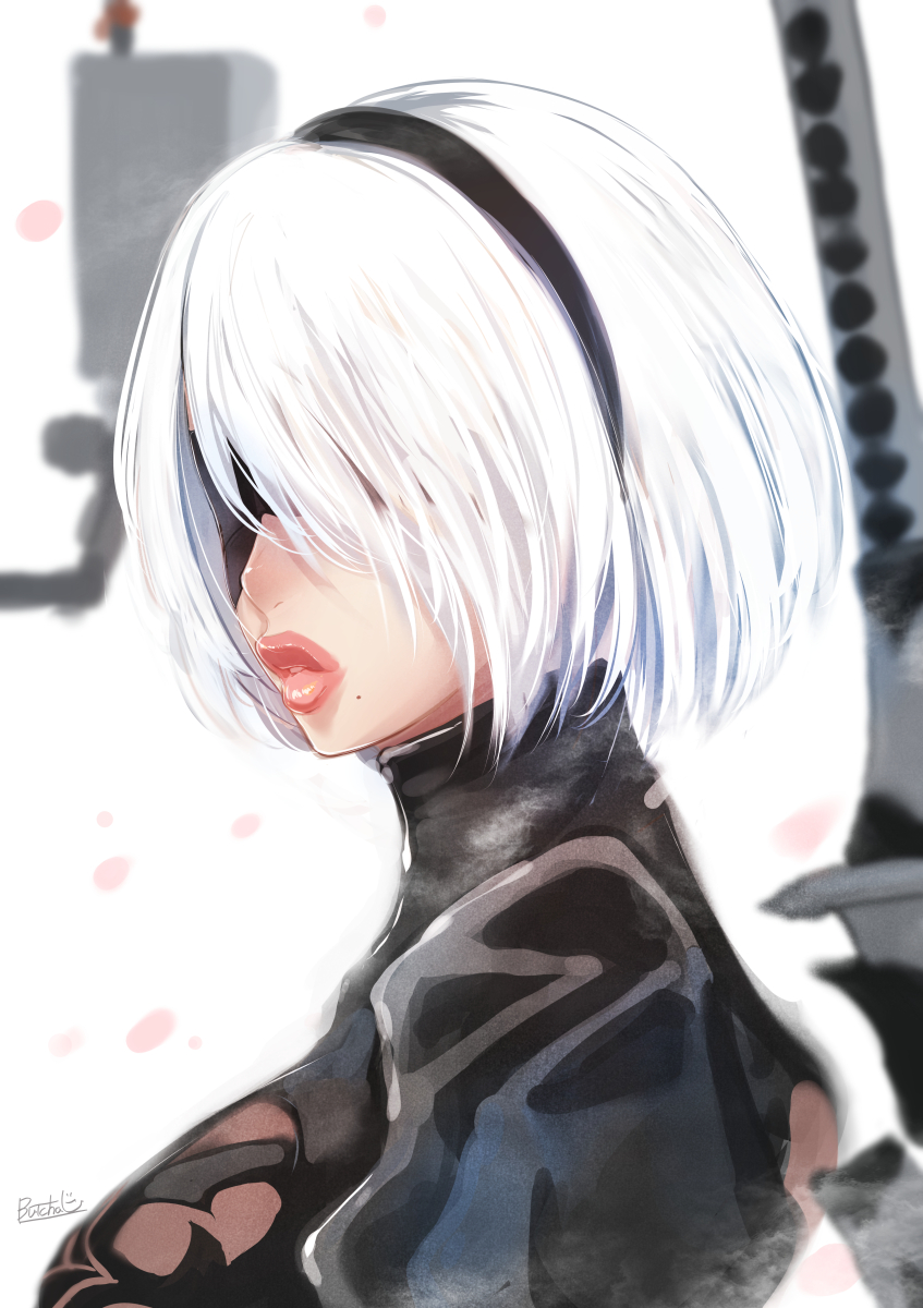 2b and pod (nier and 1 more) drawn by butcha-u