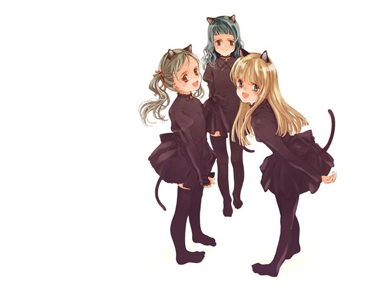 ema, touka, and sayu (shirotsume souwa) drawn by oyari_ashito