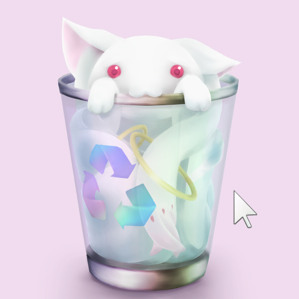 kyubey (mahou shoujo madoka magica) drawn by sayo_(m132315o)