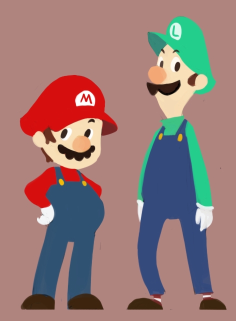 mario and luigi (mario) drawn by gigi_d.g.