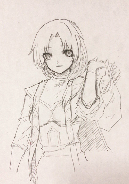 ilia silvestri (star ocean and 1 more) drawn by kom_(water0371)
