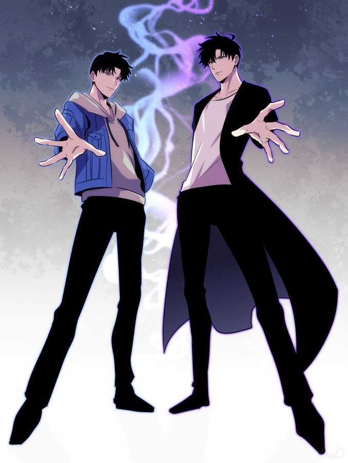 sung jin-woo (solo leveling) drawn by wab_lev