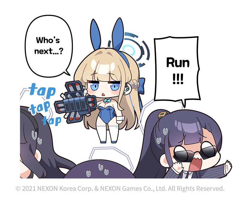 toki and genryumon member (blue archive) drawn by donmin_h
