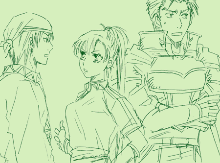 lyn, hector, and rath (fire emblem and 1 more)