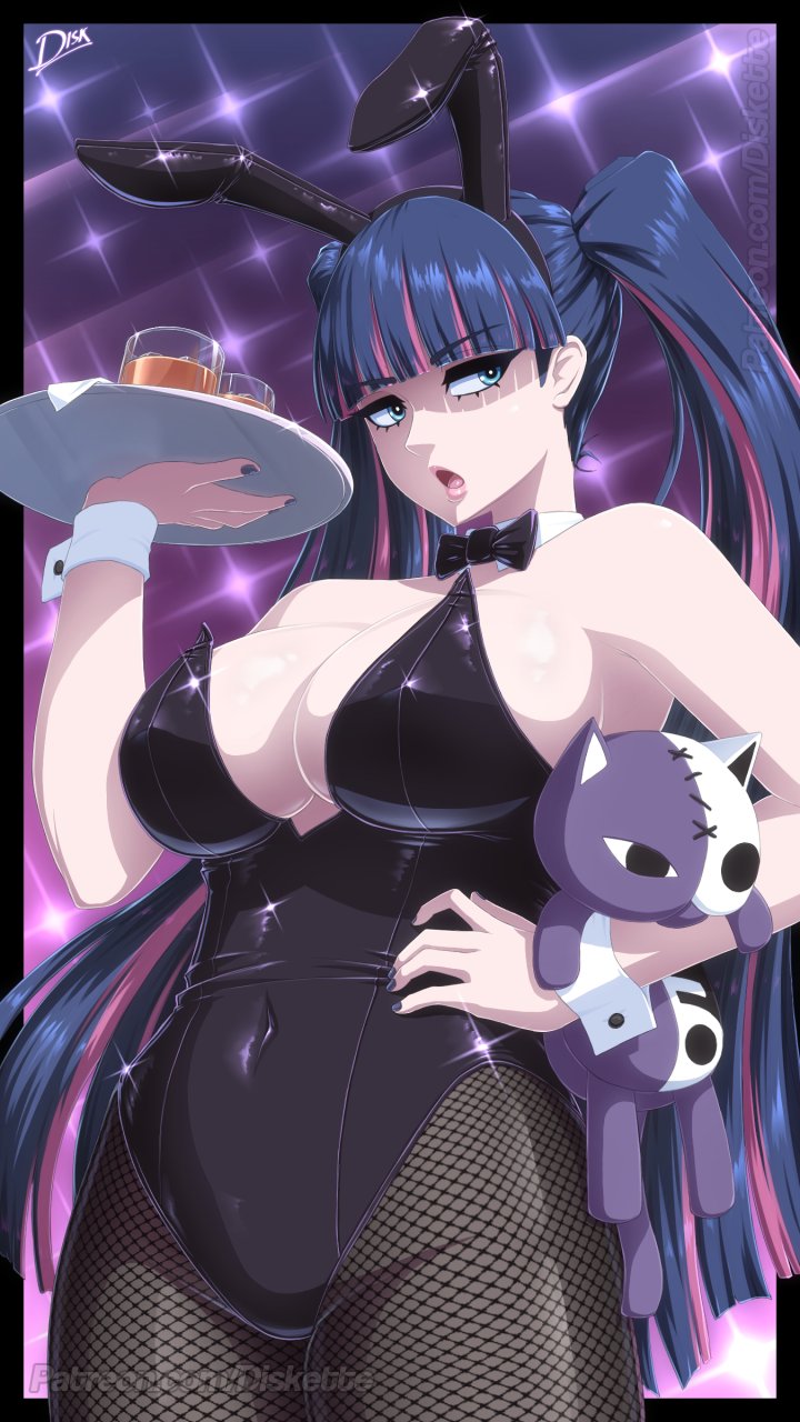 stocking and honekoneko (panty & stocking with garterbelt) drawn by diskette