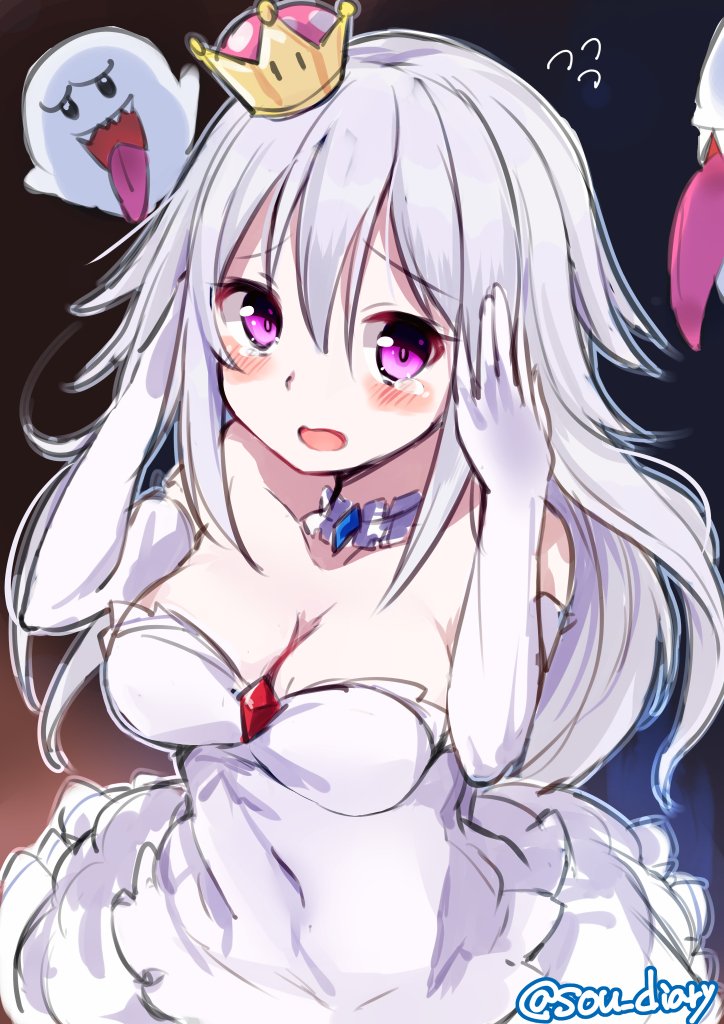 princess king boo and boo (mario and 2 more) drawn by sou_(soutennkouchi)