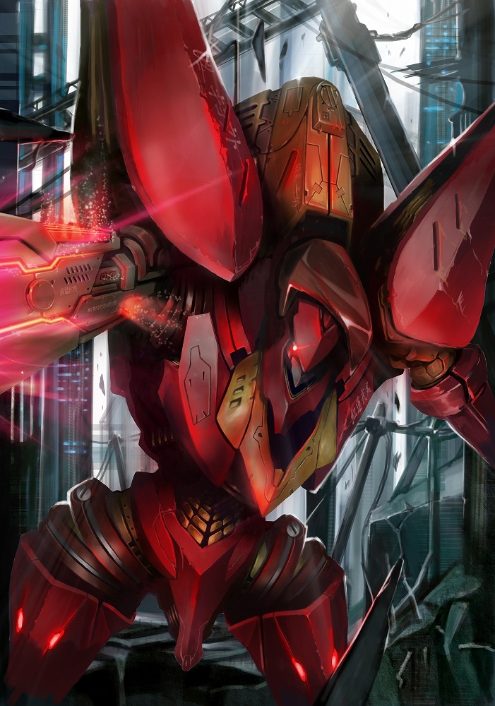 guren and guren mk-ii (code geass) drawn by takahei