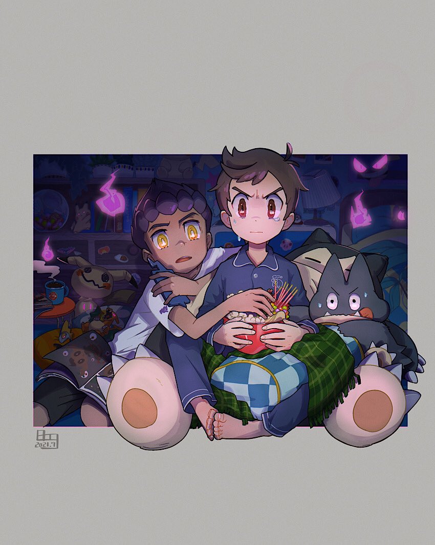 pikachu, rotom, charizard, rotom phone, mimikyu, and 7 more (pokemon and 1 more) drawn by bo9_(bo9_nc)