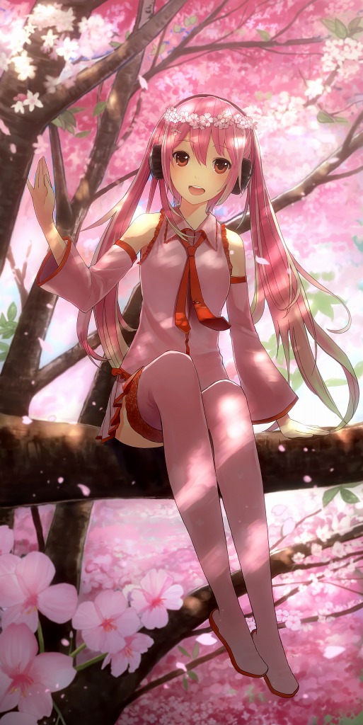 hatsune miku and sakura miku (vocaloid) drawn by ichiko_oharu