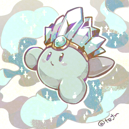 kirby and ice kirby (kirby) drawn by tetori