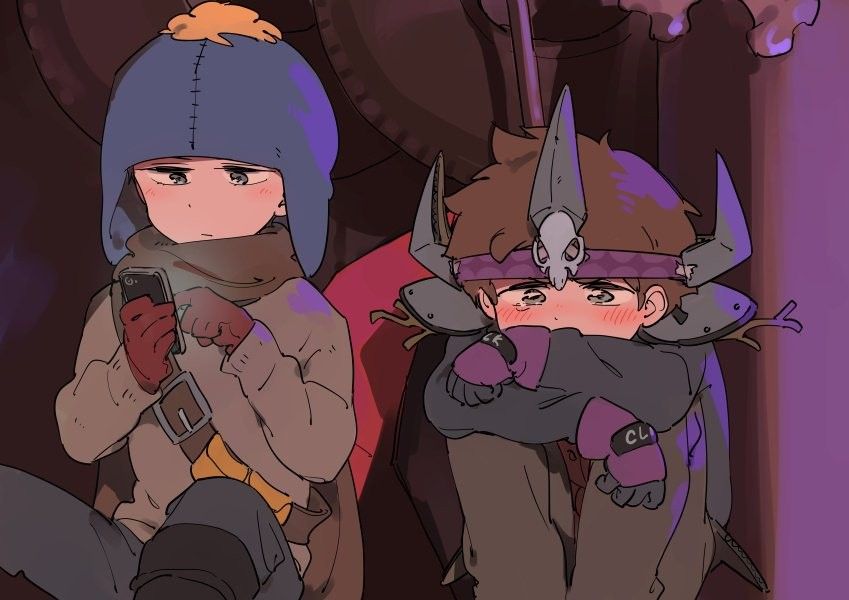 craig tucker and clyde donovan (south park and 1 more) drawn by be_(ronironibebe)