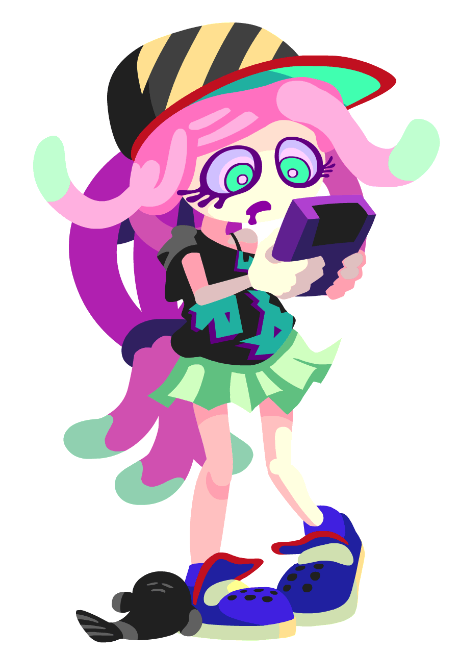 harmony and harmony's clownfish (splatoon and 1 more) drawn by marioshi64