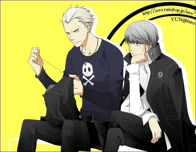 narukami yu and tatsumi kanji (persona and 1 more) drawn by yun_(neo)