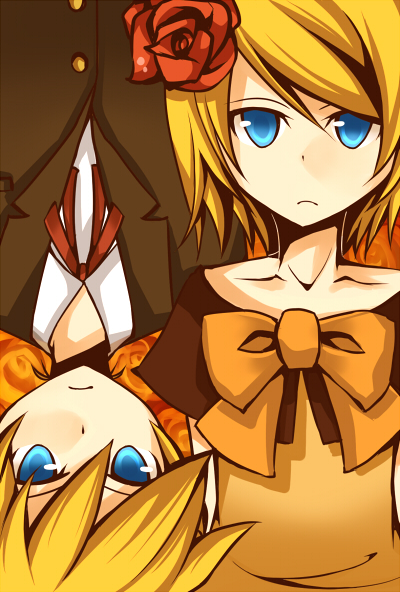 kagamine rin, kagamine len, riliane lucifen d'autriche, and allen avadonia (vocaloid and 2 more) drawn by kusada_souta