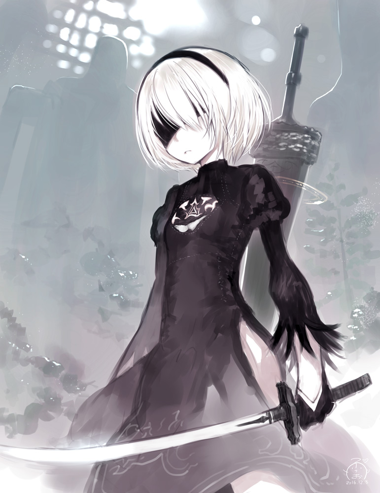 2b (nier and 1 more) drawn by capriccio