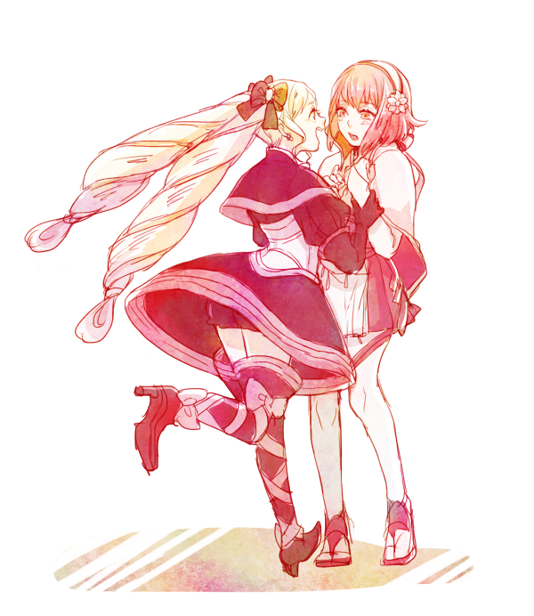 elise and sakura (fire emblem and 1 more) drawn by 9wa