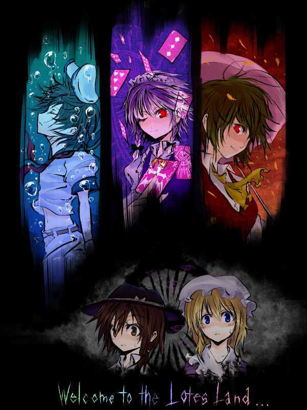 izayoi sakuya, kazami yuuka, usami renko, maribel hearn, and murasa minamitsu (touhou) drawn by sandaime