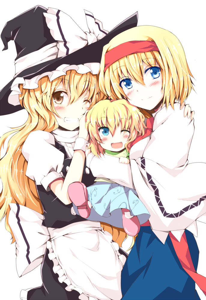 kirisame marisa and alice margatroid (touhou) drawn by chata_maru_(irori_sabou)