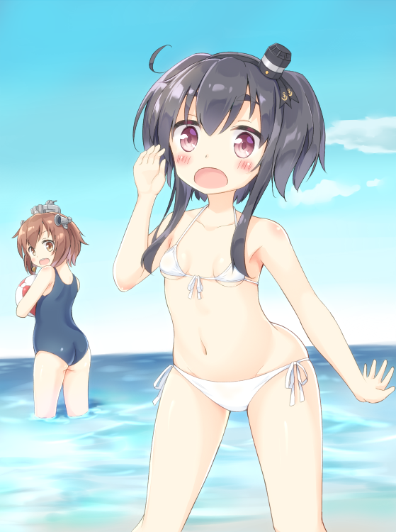 yukikaze and tokitsukaze (kantai collection) drawn by matsuu_(akiomoi)
