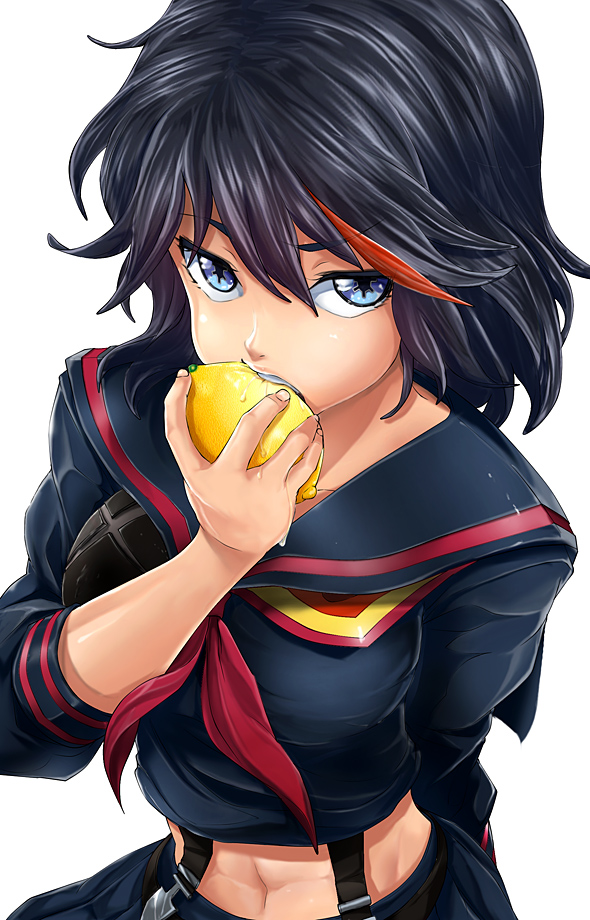 matoi ryuuko and senketsu (kill la kill) drawn by 71_(nanaichi_drafting)