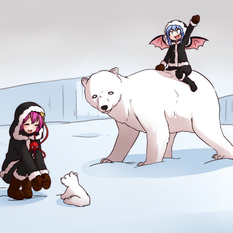 remilia scarlet and komeiji satori (touhou) drawn by kameyan