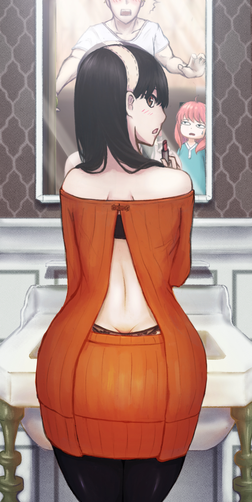 yor briar, anya, and twilight (spy x family) drawn by lulala615