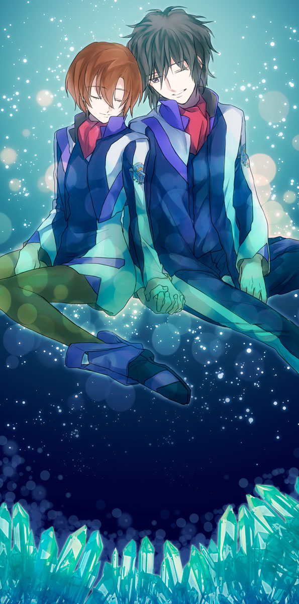 ikoma yumi and masaoka ryou (soukyuu no fafner) drawn by wae