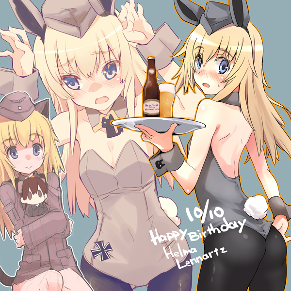 gertrud barkhorn and helma lennartz (world witches series and 1 more) drawn by fujii_jun