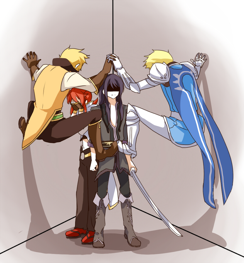 yuri lowell, luke fon fabre, flynn scifo, and guy cecil (tales of and 2 more) drawn by kabocha_(2547030)