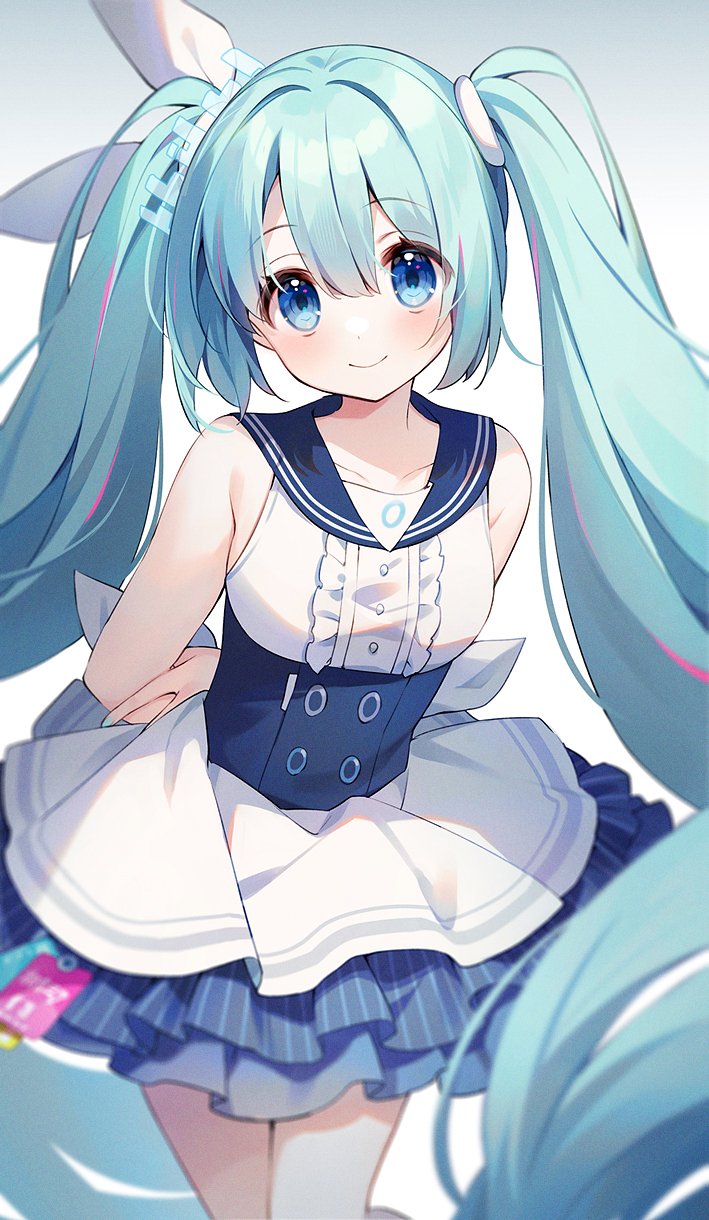 hatsune miku (blue archive and 1 more) drawn by suimya