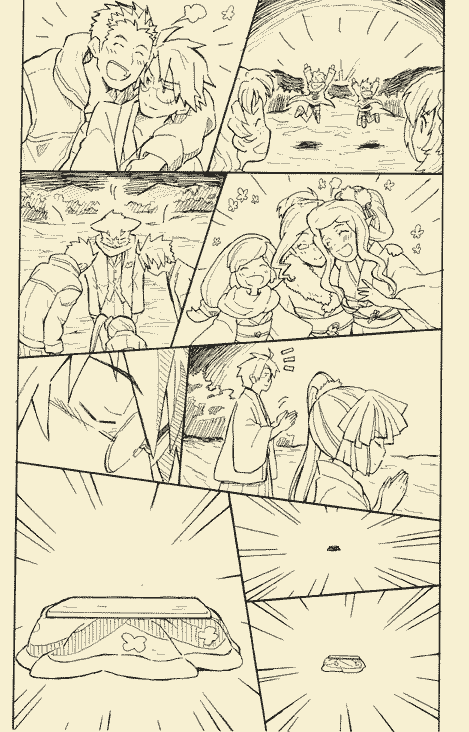 akatsuki, shiroe, isuzu, nyanta, minori, and 6 more (log horizon) drawn by yukihiko_(hikosan)