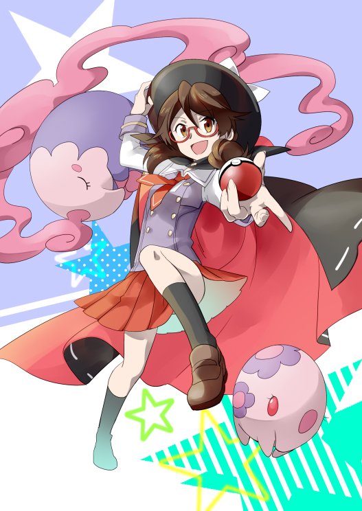 usami sumireko, munna, and musharna (touhou and 1 more) drawn by koma_midori