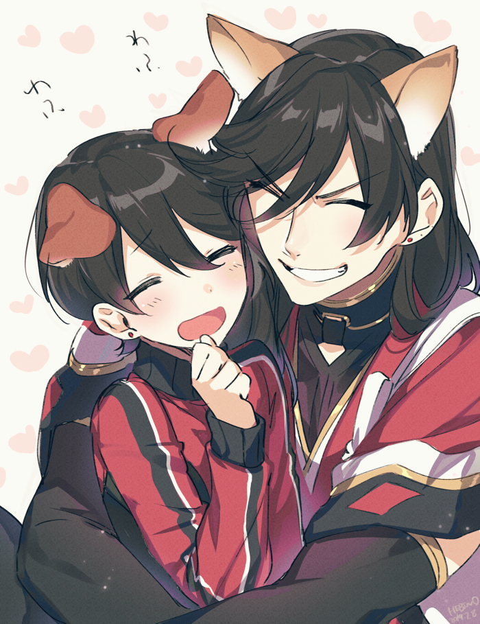 izumi-no-kami kanesada and horikawa kunihiro (touken ranbu) drawn by hebino_rai