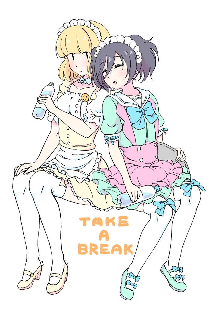 kuroki tomoko and uchi emiri (watashi ga motenai no wa dou kangaetemo omaera ga warui!) drawn by hapiwatamote
