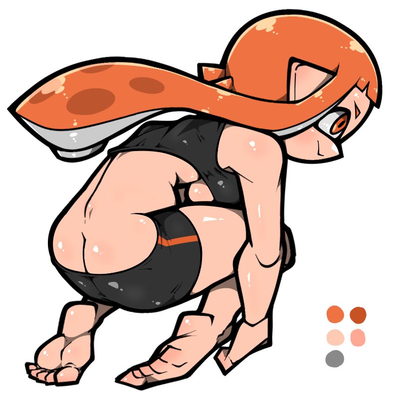 inkling player character, inkling girl, and kaori (splatoon) drawn by name_omoitukan2