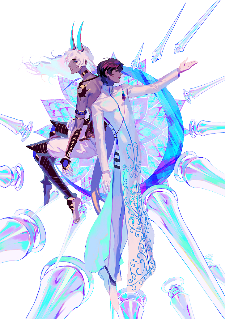 arjuna and arjuna alter (fate and 1 more) drawn by daeraeband