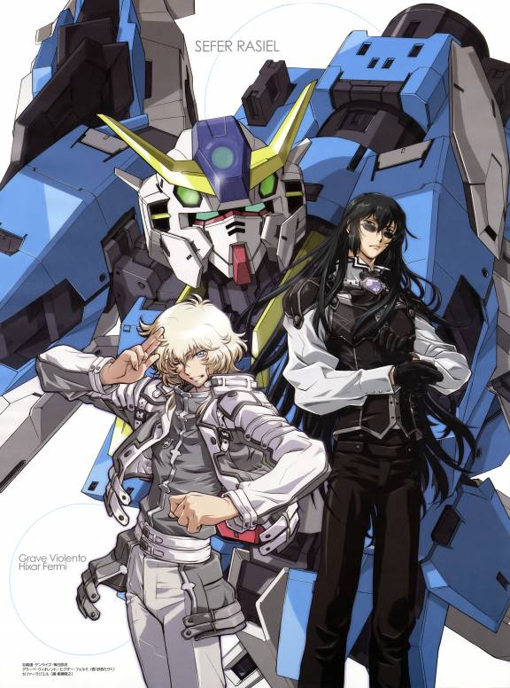 grave violento, hixar fermi, sefer, and gundam rasiel (gundam and 2 more)